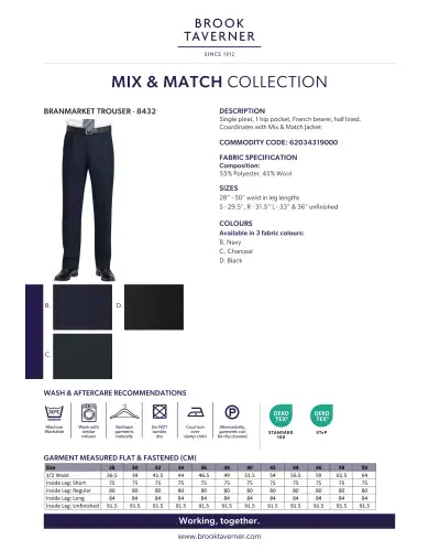 Men's Trousers Brook Taverner Branmarket Trouser £45.00