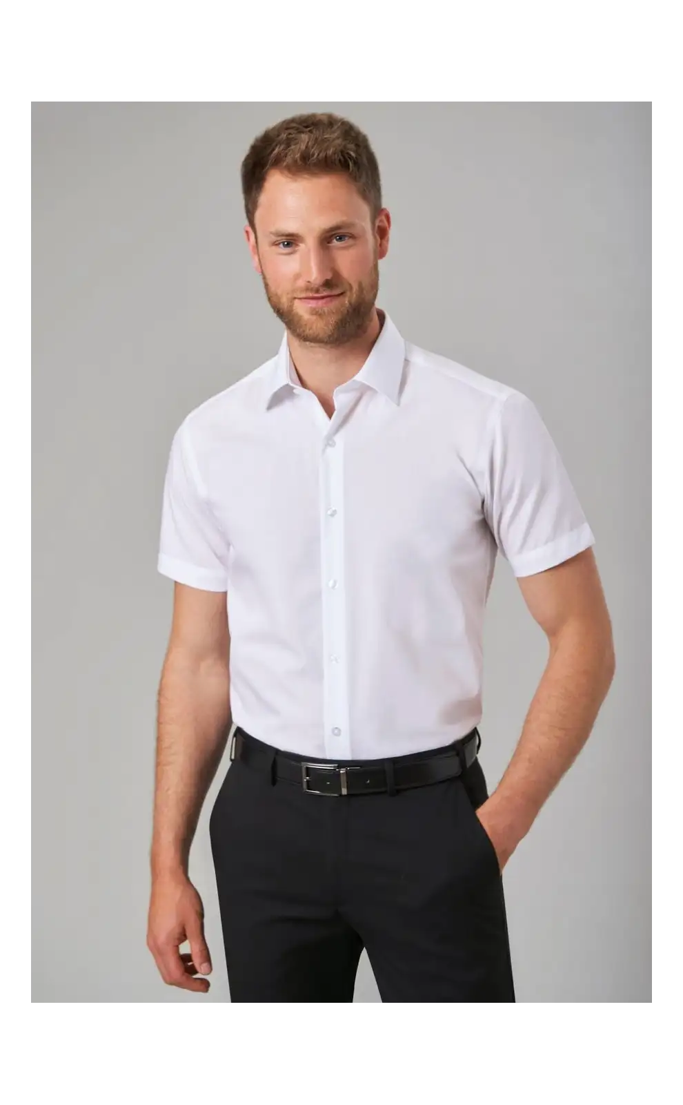 Men's Shirts Brook Taverner Milano S S Slim Fit Non-Iron Shirt £25.00