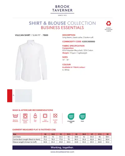 Men's Shirts Brook Taverner Vulcan Slim Fit Shirt £22.00