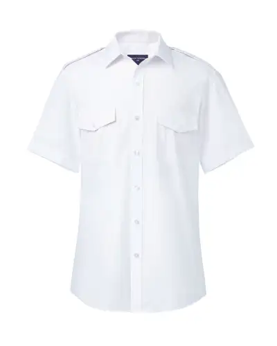 Men's Shirts Brook Taverner Orion Slim Fit S S Pilot Shirt A - White £20.00