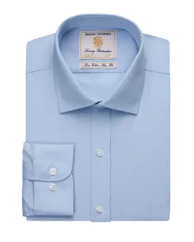 Men's Shirts Brook Taverner Chelsea Slim Fit Shirt Cotton Poplin £31.00