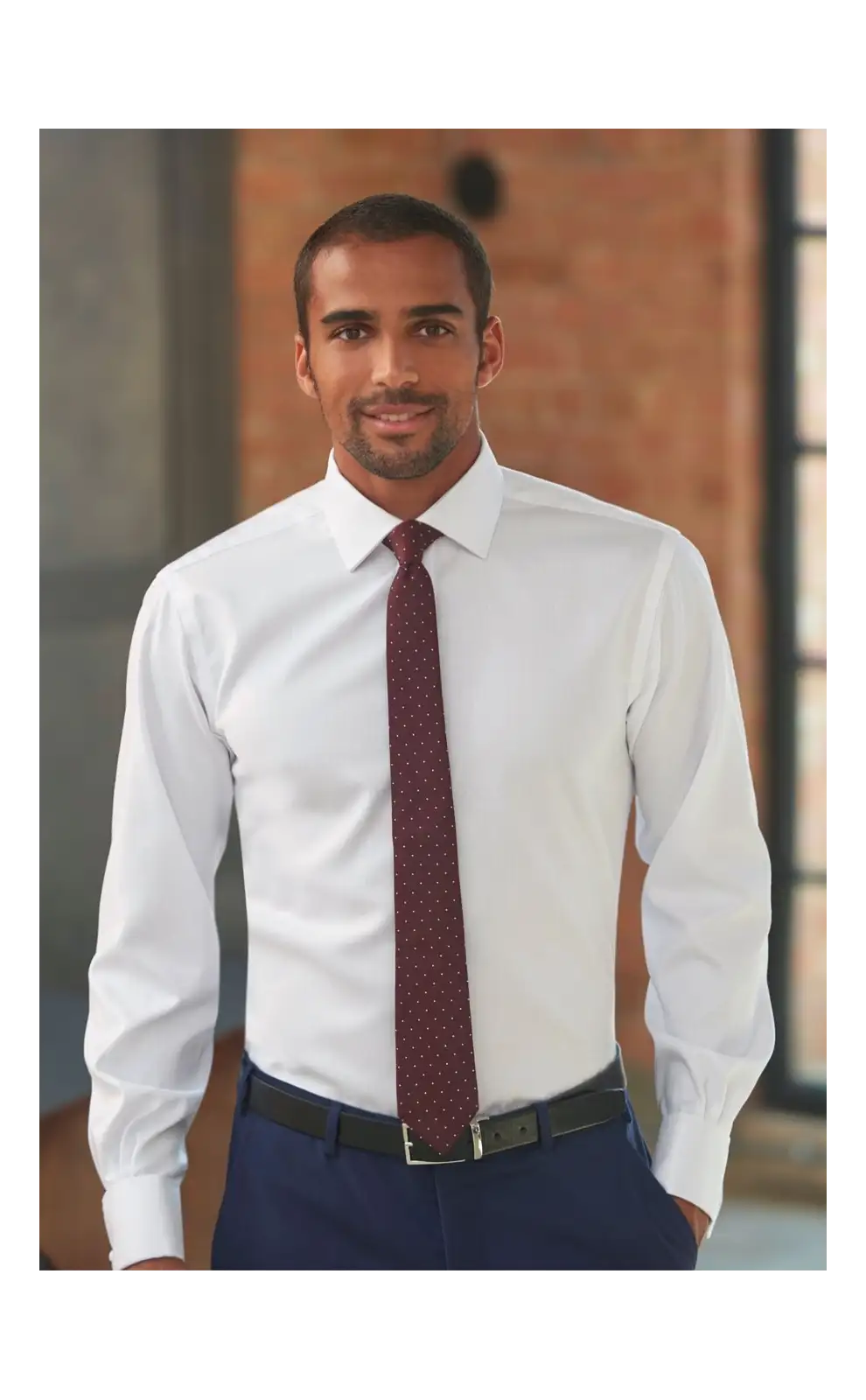 Men's Shirts Brook Taverner Prato Slim Fit Shirt Cotton Herringbone £34.00