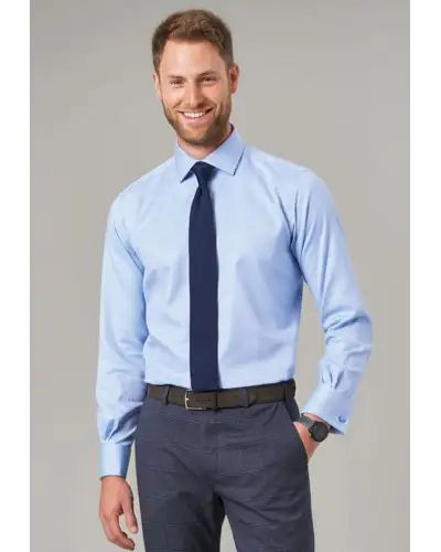 Men's Shirts Brook Taverner Prato Slim Fit Shirt Cotton Herringbone £34.00