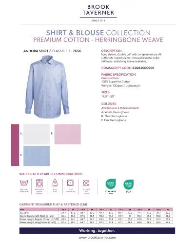 Men's Shirts Brook Taverner Andora Classic Fit Shirt £34.00