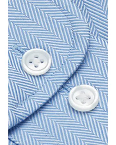 Men's Shirts Brook Taverner Altare Single Cuff Shirt Cotton Herringbone £25.00