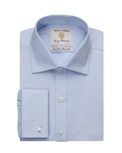 Men's Shirts Brook Taverner Chester Classic Fit Shirt Cotton Poplin £25.00