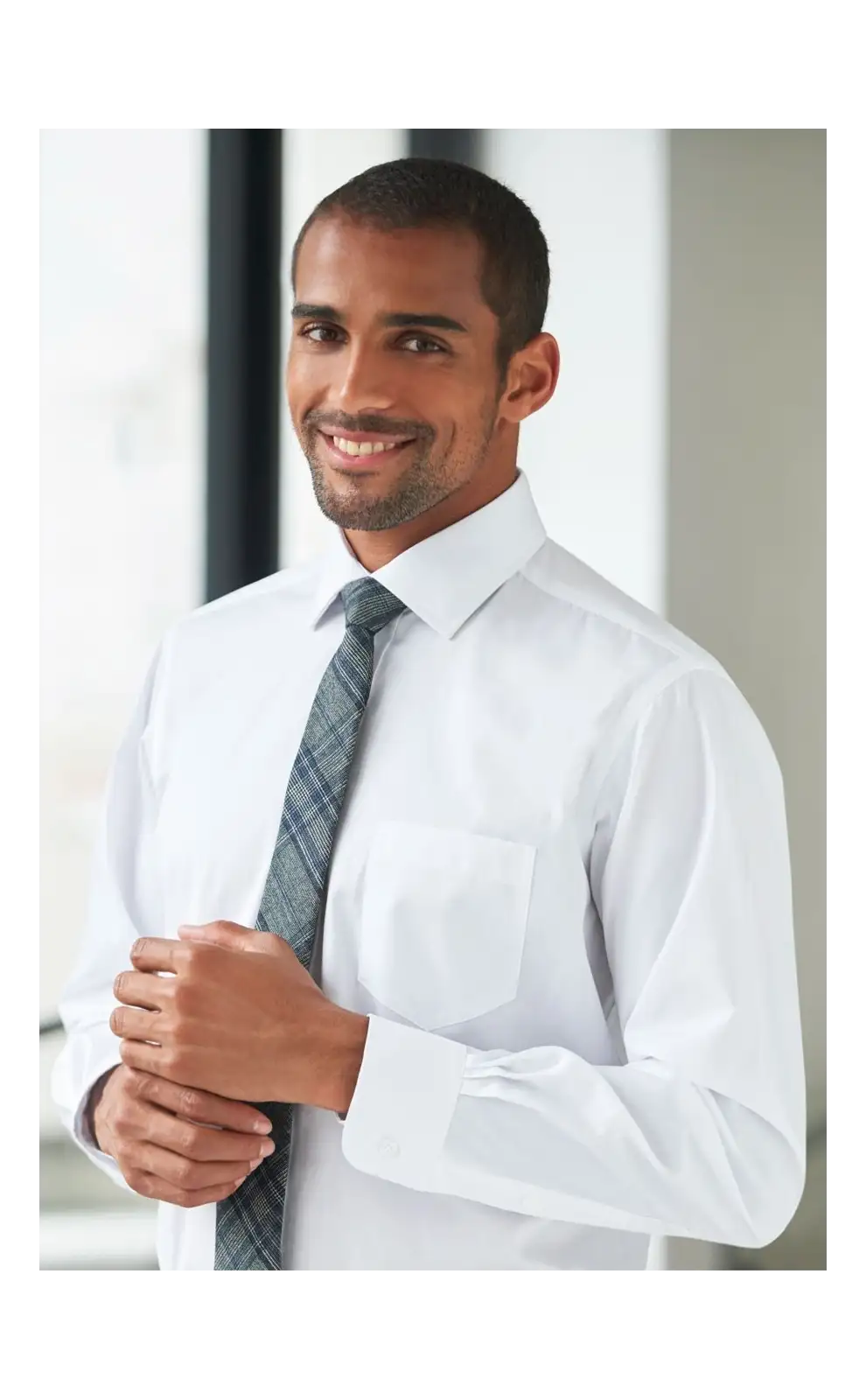 Men's Shirts Brook Taverner Cheadle Single Cuff Shirt Cotton Poplin £31.00