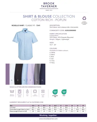 Men's Shirts Brook Taverner Rosello Classic Fit Shirt £45.00