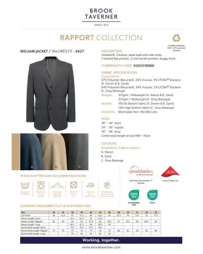 Men's Jackets Brook Taverner William Tailored Fit Jacket £90.00