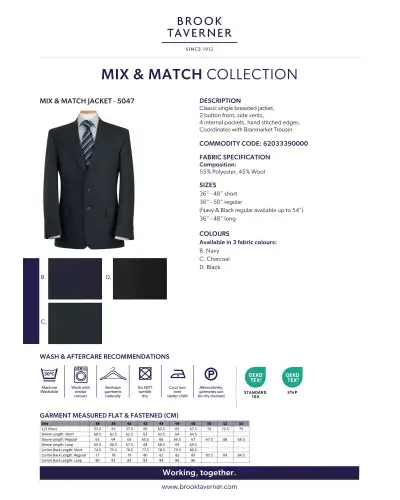 Men's Jackets Brook Taverner Mix and Match Jacket £85.00