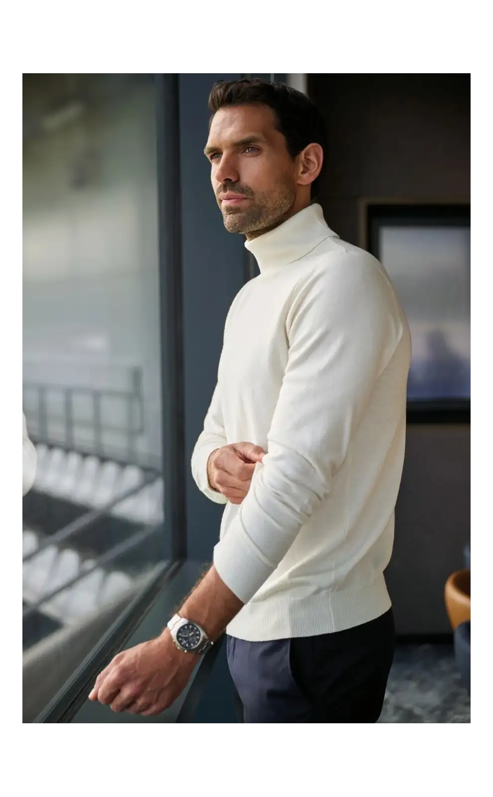 Mens Knitwear Brook Taverner Oslo Rollneck Jumper £40.00