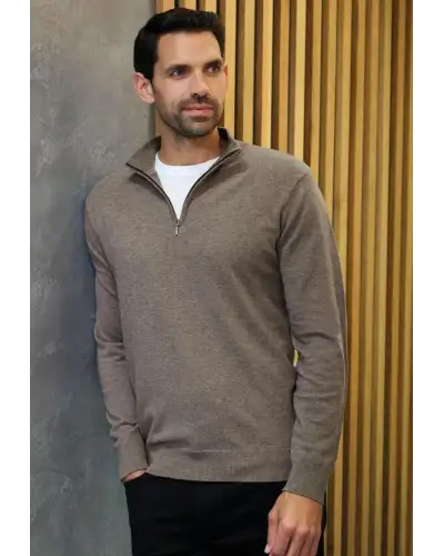 Mens Knitwear Brook Taverner Copenhagen 1 4 Zip Jumper £48.00