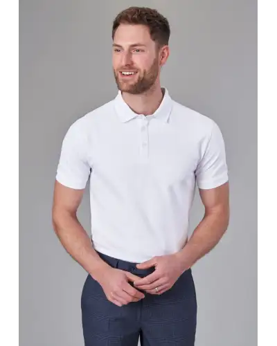 Polo Shirts and Breton Tops Brook Taverner Hampton Premium Cotton Polo £35.00