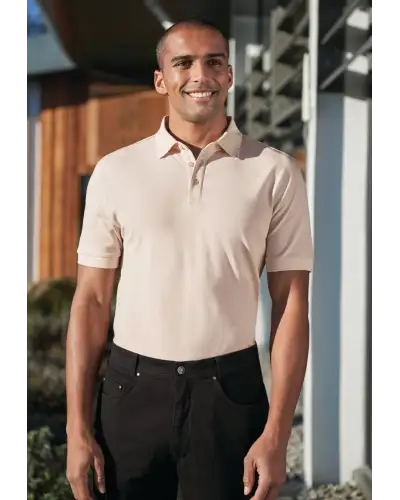 Polo Shirts and Breton Tops Brook Taverner Hampton Premium Cotton Polo £35.00