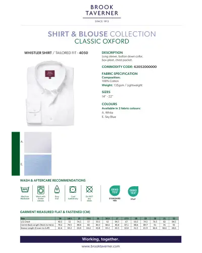 Men's Shirts Brook Taverner Whistler Classic Oxford Shirt £42.00