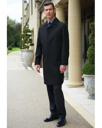 Raincoats Brook Taverner Whipcord Coat D - Black £150.00