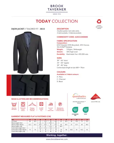 Men's Jackets Brook Taverner Dijon Tailored Fit Jacket £145.00