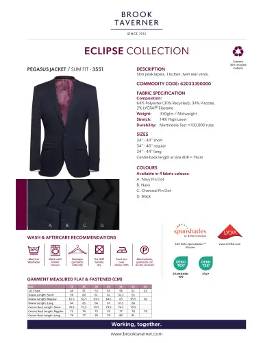 Men's Jackets Brook Taverner Pegasus Slim Fit Jacket £160.00