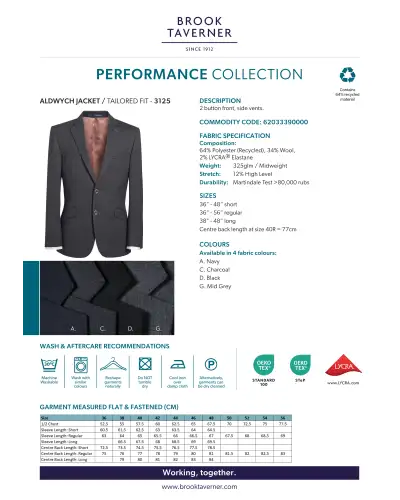 Men's Jackets Brook Taverner Aldwych Tailored Fit Jacket £150.00