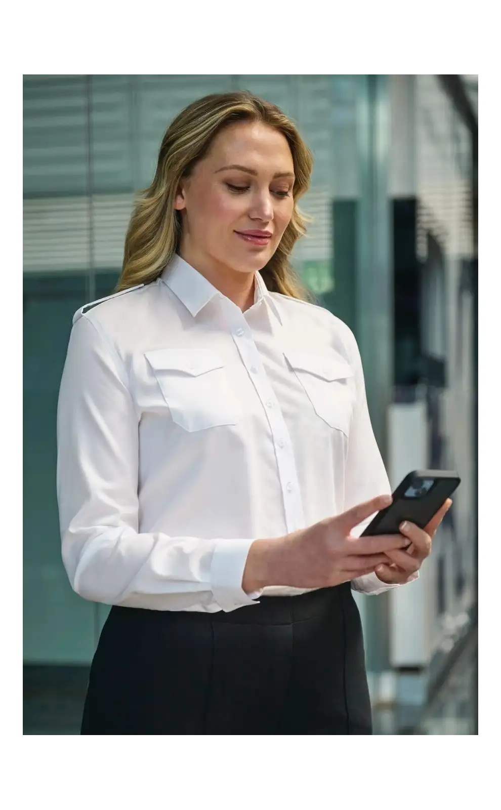 Blouses Brook Taverner Messina Non-Iron Pilot Shirt A - White £32.00