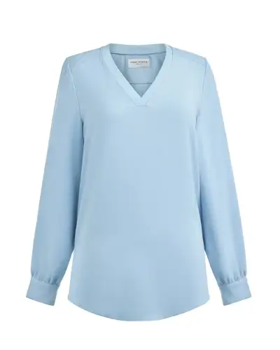 Blouses Brook Taverner Como V-Neck Crepe De Chine Blouse £45.00