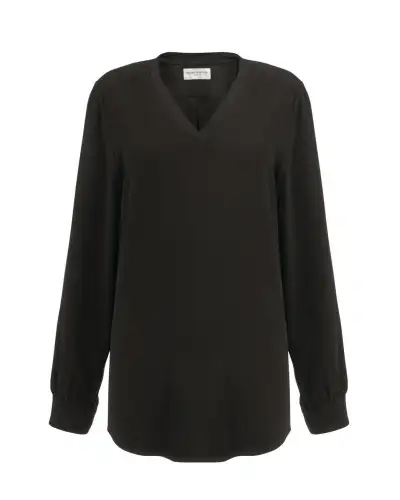 Blouses Brook Taverner Como V-Neck Crepe De Chine Blouse £45.00