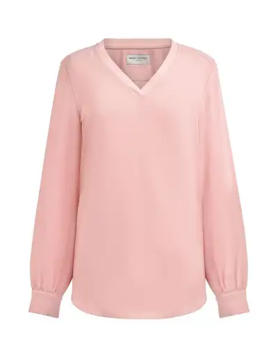 Blouses Brook Taverner Como V-Neck Crepe De Chine Blouse £45.00