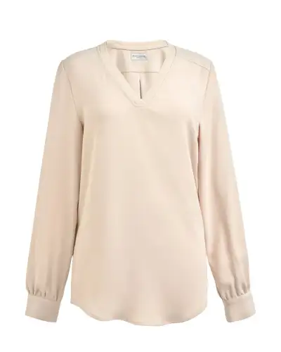 Blouses Brook Taverner Como V-Neck Crepe De Chine Blouse £45.00