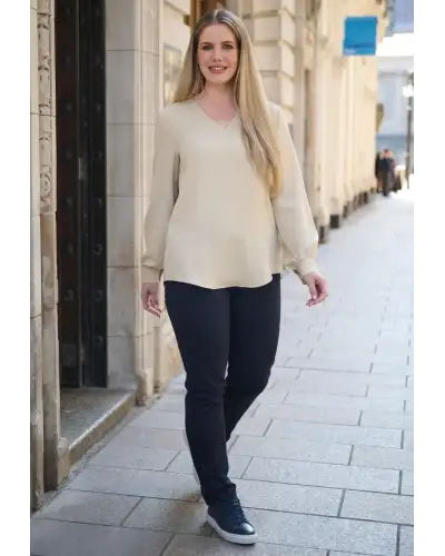 Blouses Brook Taverner Como V-Neck Crepe De Chine Blouse £45.00