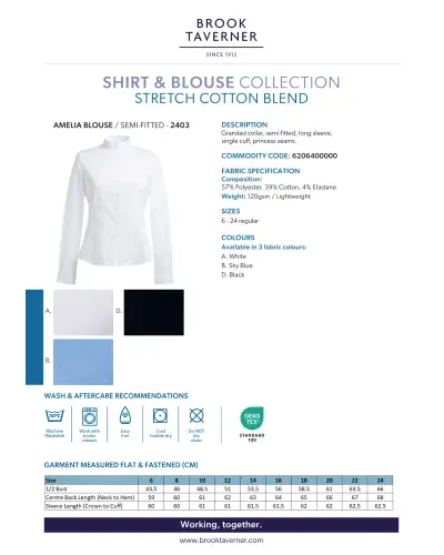 Blouses Brook Taverner Amelia Semi-Fitted Blouse £45.00