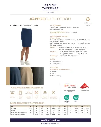 Skirts Brook Taverner Harriet Straight Skirt £45.00