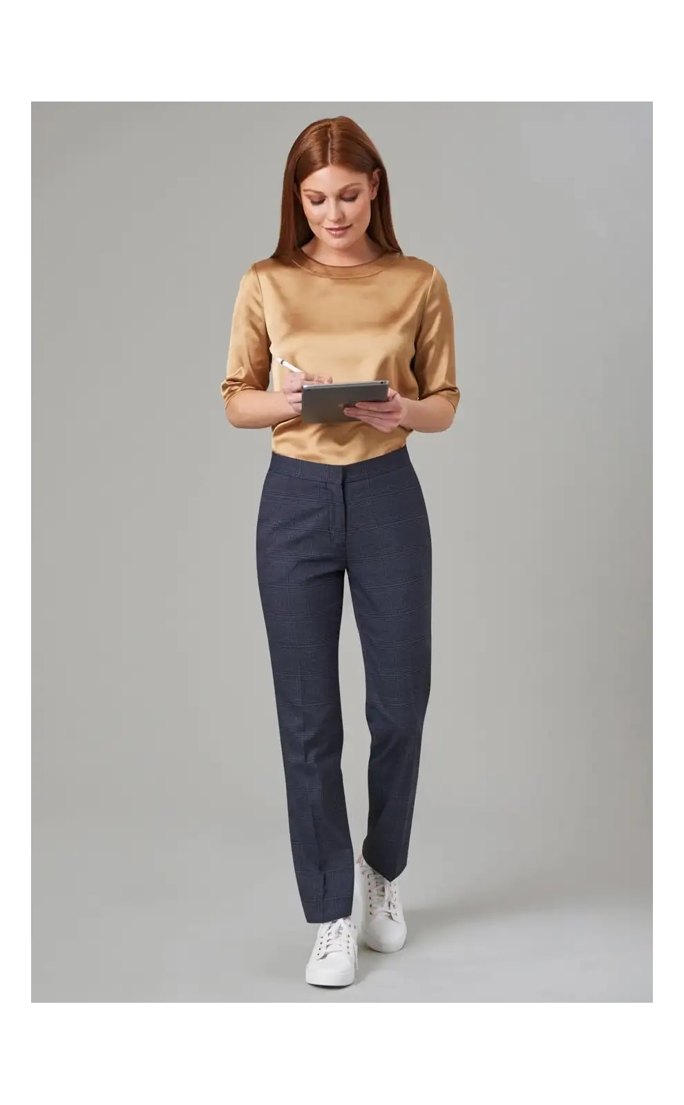 Ladies' Trousers Brook Taverner Stella Check Trouser £45.00