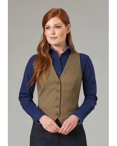Waistcoat Brook Taverner Olivia Check Waistcoat £45.00