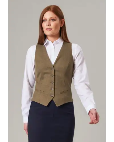 Waistcoat Brook Taverner Olivia Check Waistcoat £45.00