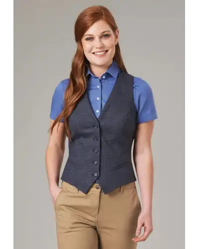 Waistcoat Brook Taverner Olivia Check Waistcoat £45.00