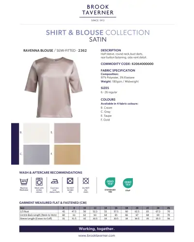 Blouses Brook Taverner Ravenna Satin Blouse £45.00