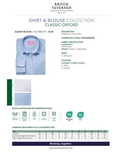 Blouses Brook Taverner Albany Classic Oxford Shirt £19.00