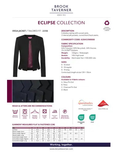 Ladies' Jackets Brook Taverner Vega Jacket £112.00