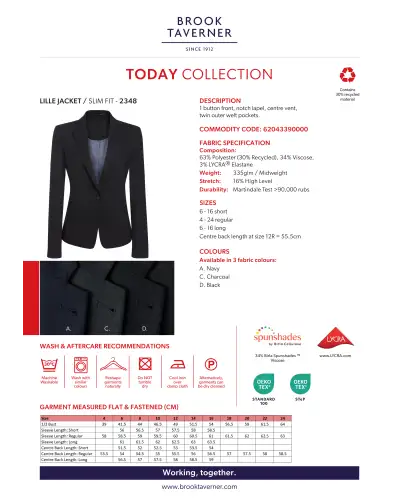 Ladies' Jackets Brook Taverner Lille Jacket £85.00