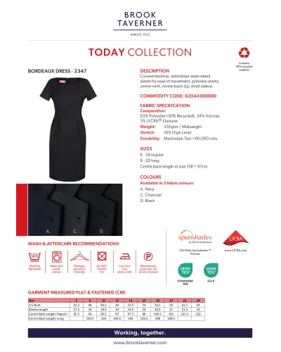 Dress Brook Taverner Bordeaux Dress £45.00