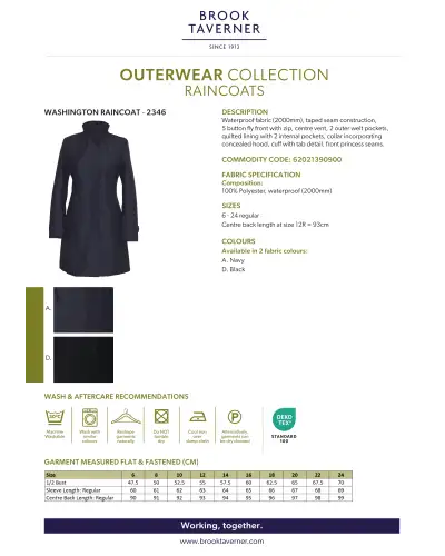 Raincoats Brook Taverner Washington Raincoat £112.00