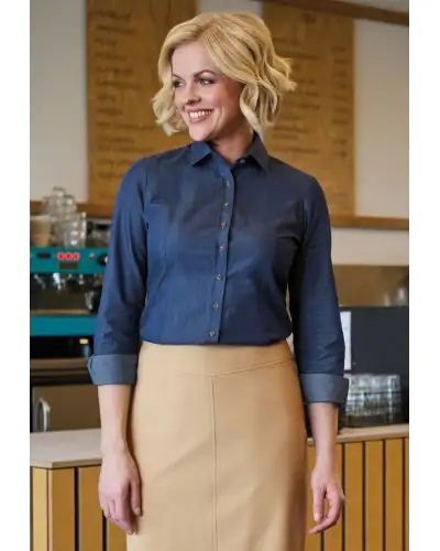 Blouses Brook Taverner Banff Shirt A - Denim £25.00