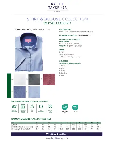 Blouses Brook Taverner Victoria Royal Oxford Shirt £32.00