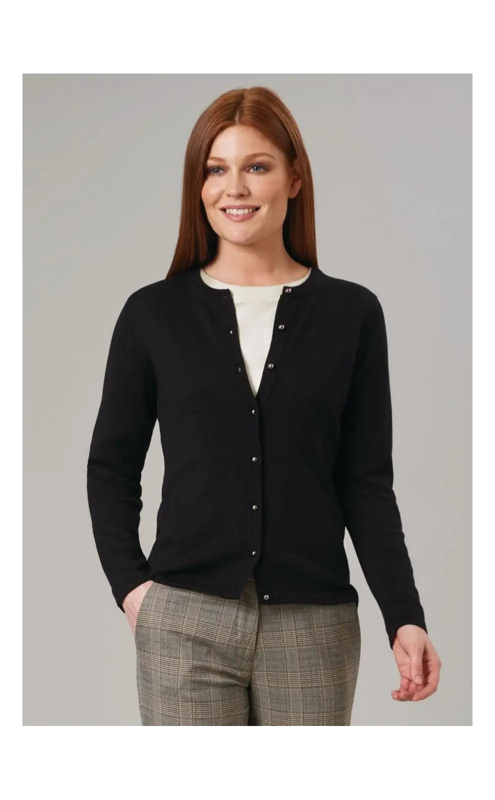 Ladies Knitwear Brook Taverner Seattle Crew-Neck Cardigan £65.00
