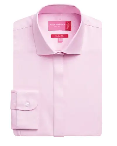 Blouses Brook Taverner Prosecco Blouse Cotton Herringbone £45.00