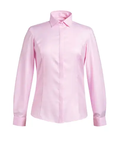 Blouses Brook Taverner Prosecco Blouse Cotton Herringbone £45.00