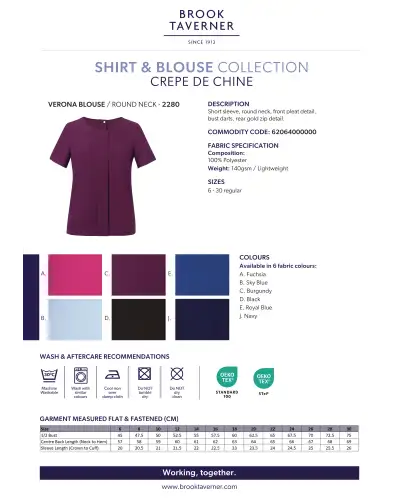 Blouses Brook Taverner Verona Crepe De Chine Blouse £42.00