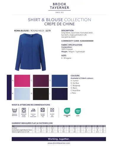 Blouses Brook Taverner Roma Crepe De Chine Blouse £45.00
