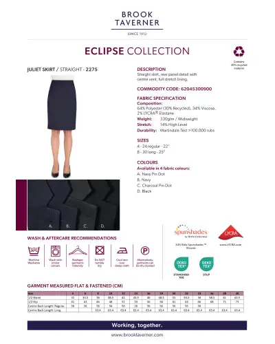 Skirts Brook Taverner Juliet Straight Skirt £45.00