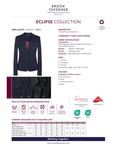 Ladies' Jackets Brook Taverner Ariel Slim Fit Jacket £150.00